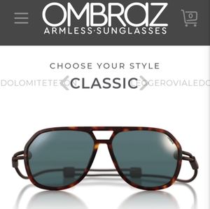 NWT Ombraz Italian Sports Sunglasses-Classics style-Narrow size-Tortoise frames